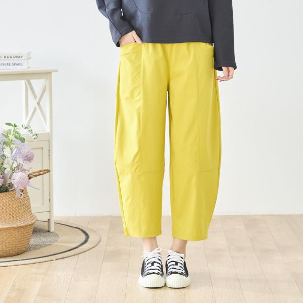タック入りバルーンシルエットパンツ【M~L】カラシ色