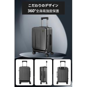 スーツケース 機内持ち込み フロントオープン ...の詳細画像5