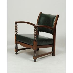 輸入家具 クラシカル ソファのおすすめランキング アンティーク風に仕上げたオーク材のアームチェア 1人掛け 椅子 ソファ 輸入家具 クラシカル ヨーロピアン お洒落 グリーン 合成皮革 木製 インテリア