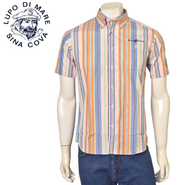 30％OFFセール！ シナコバ SINACOVA 春夏アイテム メンズ 半袖ボタンダウンシャツ アウ...