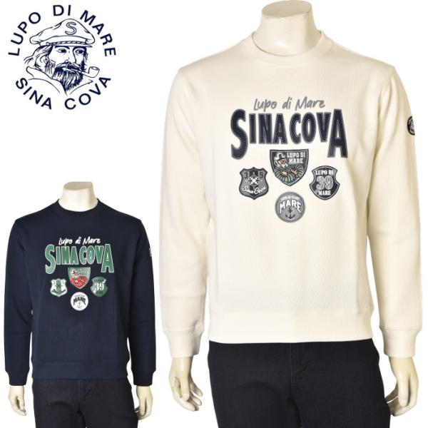 シナコバ SINACOVA 2025秋冬新作 メンズ クルーネックトレーナー スウェット
