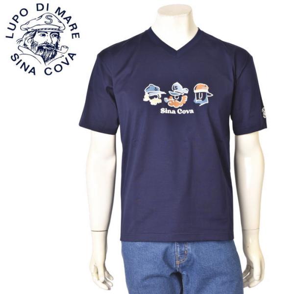 シナコバ SINACOVA 2026春夏新作 メンズ 半袖VネックTシャツ