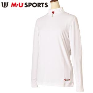 M.U SPORTS エムユースポーツ ダウンジップベスト ホワイト系 52