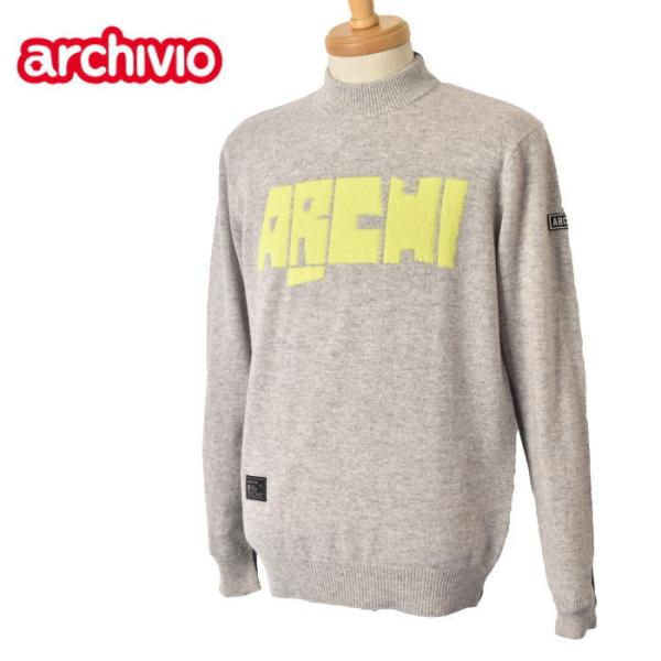 50％OFFセール！ アルチビオ archivio ゴルフ 2023秋冬新作 メンズ カシミヤ ニッ...