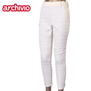 ARCHIVIO アルチビオ ; スカート ボーダー柄 ホワイト系 38 ゴルフ