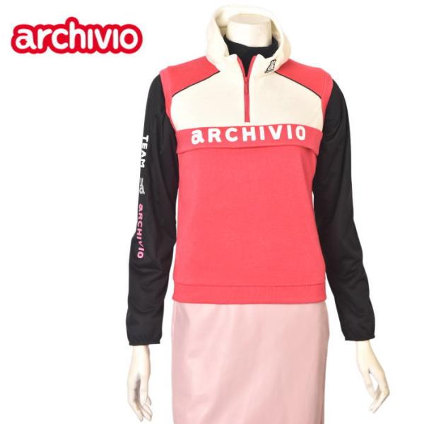 50％OFFセール！ アルチビオ archivio ゴルフ 2024秋冬新作 レディース ハーフジッ...