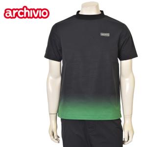 ［新品］ARCHIVIO 半袖ポロシャツ ロゴ ゴルフウェア メンズ archivio 【新品】アルチビオ 半袖ポロシャツ 白×黒 ロゴ総柄