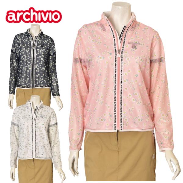 アルチビオ archivio ゴルフ 2026春夏新作 レディース ジップアップメッシュブルゾン 服...
