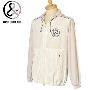 セール 20%OFF and per se アンパスィ メンズ ゴルフウェア ブルゾン
