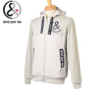 and per se アンパスィ ゴルフ 2025秋冬新作 メンズ ジップアップ
