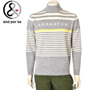 and per se（アンパスィ） ゴルフ 2025秋冬新作 メンズ ハイネック