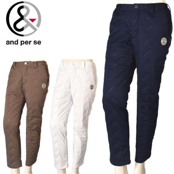 アンパスィ and per se ゴルフ 2025秋冬新作 メンズ 中綿パンツ 服 ゴルフウェア