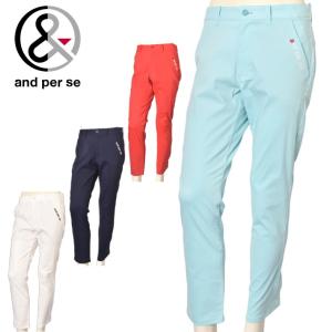 AND PER SE アンパスィ コーデュロイ ストレッチパンツ ネイビー系 L