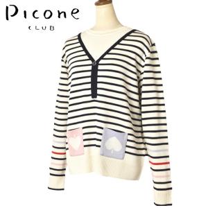 サイズ：50 PICONE CLUB ピッコーネクラブ  半袖ポロシャツ シアサッカー  ホワイト系 [240101449155] ゴルフウェア メンズ ストスト サイズ：50 PICONE CLUB ピッコーネクラブ 半袖ポロシャツ シア