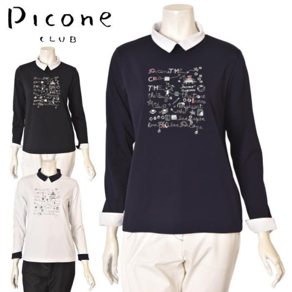 ピッコーネ クラブ PICONE CLUB ゴルフ 2026秋冬新作 レディース プルオーバー 襟付...