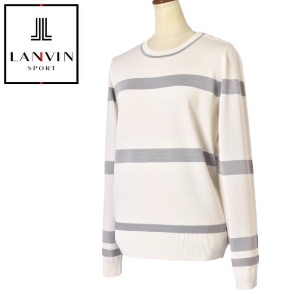 ランバン スポール ゴルフ LANVIN SPORT 2024春夏新作 レディース クルーネックセー...