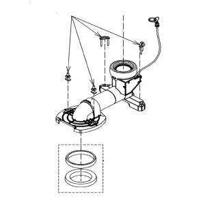 TOTO ネオレストLS2用排水アジャスター他　HH02131+HH04162+HH05264