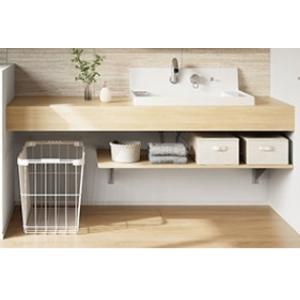 LIXIL リクシルカスタムバニティ 洗面器LF-CS75-WX397SY(P)/PH-01 カウン...