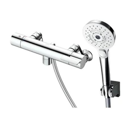 TOTO TBV03458J 壁付サーモス水栓（ウエーブ3モードミストめっき）吐水口長0 mm  【...