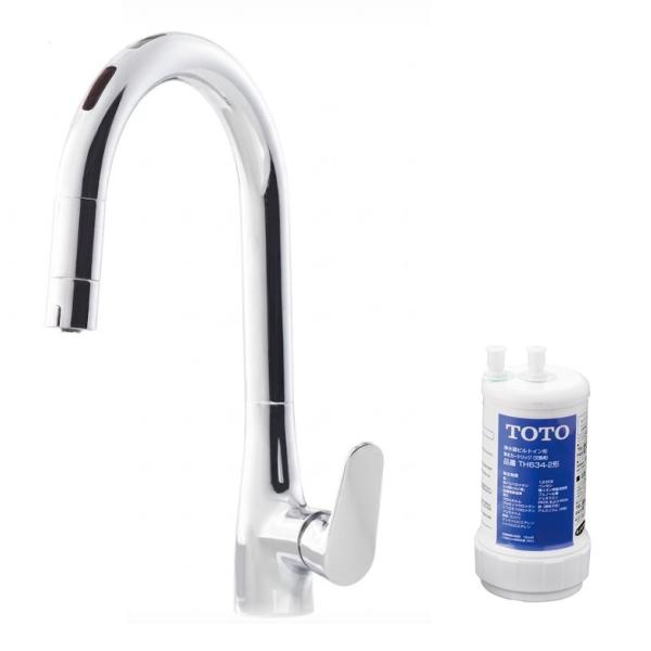 TOTO TKG206B0J グースネック水栓RF タッチレスタイプ 浄水：兼用 電源：【100Ｖ】...