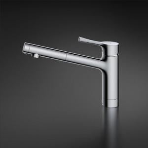 TOTO キッチン用水栓　TKS05303J TOTO 台付シングル混合水栓(エコシングル、吐水切替、共用
