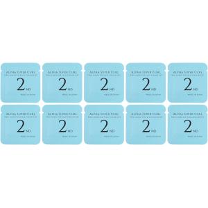 国産5分でかかる！付けまつげ用パーマ液 2剤単品、酸化しないパウチタイプ (10枚)