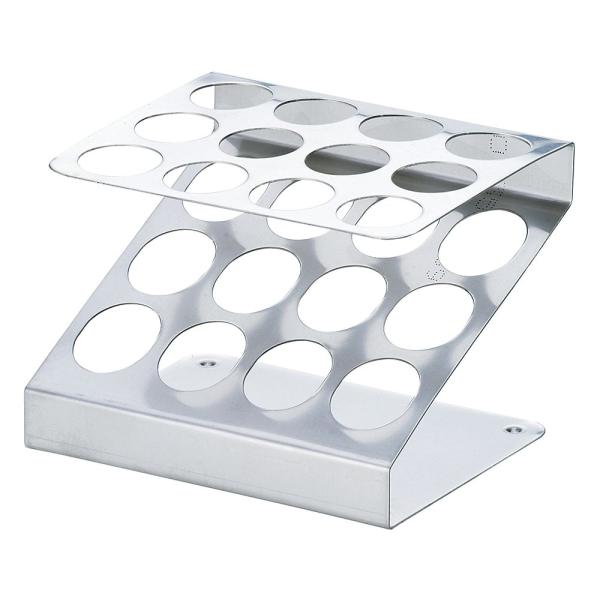 新潟精機 BeHAUS 日本製 Z型試験管立て リム付 φ21x200 WZ-3