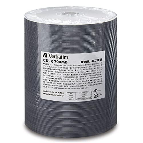 Verbatim バーベイタム 1回記録用 CD-R 700MB 600枚 業務用簡易包装パック ホ...