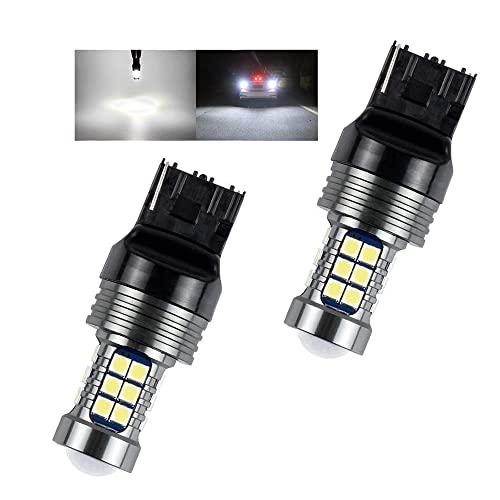 Futwod バックランプ T20 LED シングル ウェッジ バルブ ホワイト 白 7440 W2...