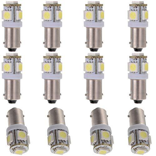 ルームランプ led ホワイト 12個 セット Ba9s G14 5050 15連 3チップ 5SM...