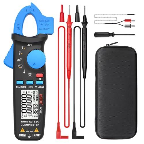 BSIDE 直流電流クランプ電流計1mAの解像度マルチメーター真の実効値自動レンジング6000カウン...