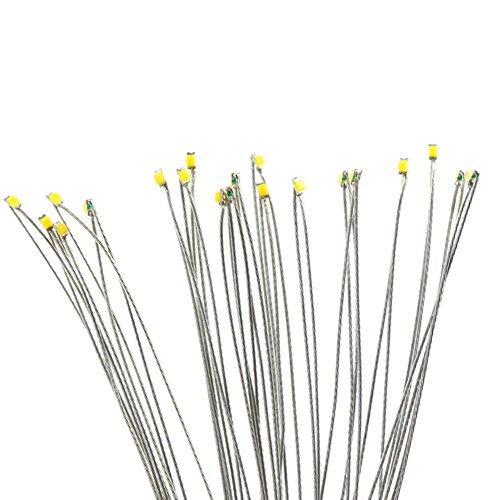 PTFE 配線付き SMD 0603 チップＬＥＤ 温白色 20本入り 電車模型 鉄道模型 建物模型...