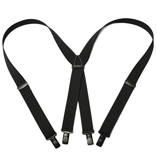 KASAJIMA サスペンダー 30mm PC L ブラック 日本製 金属不使用 プラスチック メン...