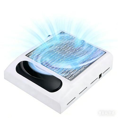 DEWEL ネイル集塵機 卓上集塵機 ネイルダストコレクター 吸収力調整可能 80W強い吸収力 45...