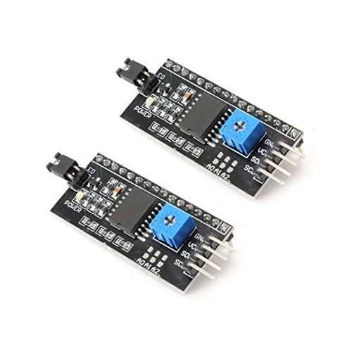 KKHMF 2個 IIC/I2C/TWI シリアルインタフェースボードモジュール1602 2004 ...