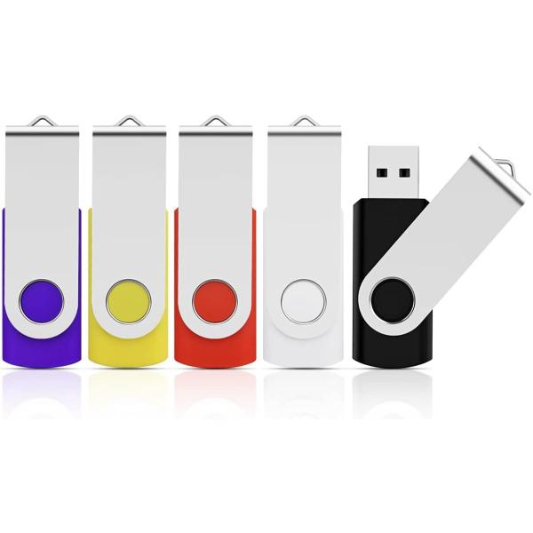 KOOTION USBメモリ 32GB 5個セット フラッシュドライブ USB2.0 サムドライブ ...