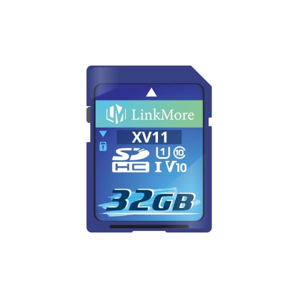 LinkMore SDカード 32GB メモリーカード フルHD動画撮影/デジタルカメラ/一眼レフ ...