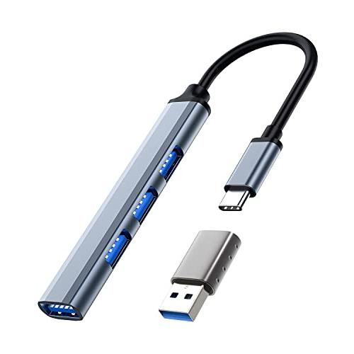 USB C ハブ 4ポート Type C USB3.1 USB C-A変換アダプタ付き 【スリム設計...