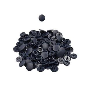 プラ スナップ スナップ 手芸 丸型 艶なしT5 100組セット 青黒 -A36の商品画像