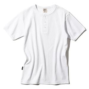 [アヴィレックス] Tシャツ半袖 (抗菌) (防臭) DAILY RIB HENRYNECK TEE 6143504 メンズ｜apm-store