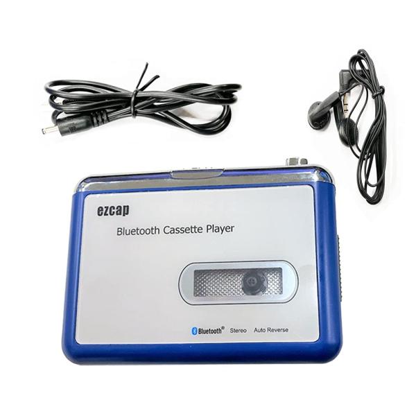 Hiro Bluetoothカセットプレーヤー ステレオ 乾電池またUSB給電 ポータブル音楽プレー...