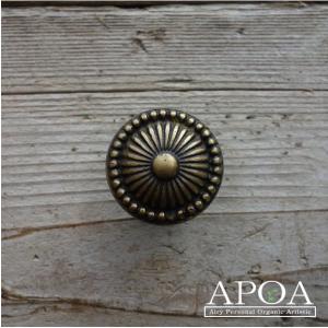 取っ手 ツマミ 真鍮製 knop0014 アンティーク風 金具 引き出し