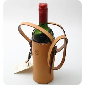 CI-VA チーバ ワインボトルバッグ ヌメ革 1789LISC｜apois11