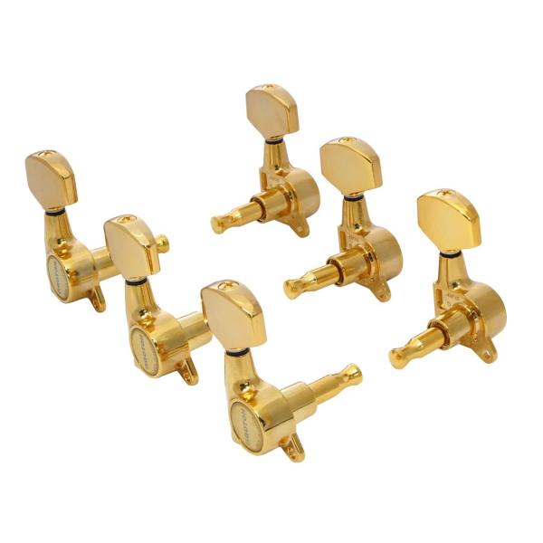SCUD 07202GS GOLD ギター用ペグ シャーラータイプ L3+R3 ゴールド【HOSCO...