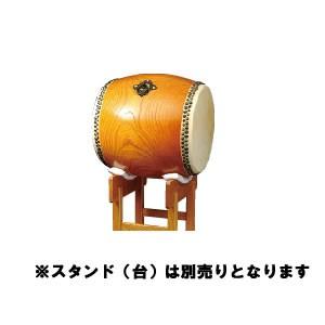 岡田屋布施 太鼓 和太鼓 本欅胴 1尺3寸 折り畳み台付き
