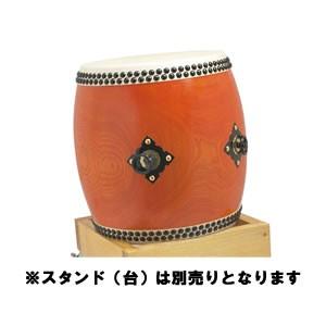 岡田屋布施 太鼓 和太鼓 本欅胴 1尺3寸 折り畳み台付き