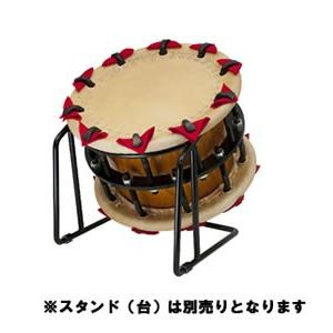 岡田屋布施 太鼓 和太鼓 本欅胴 1尺3寸 折り畳み台付き