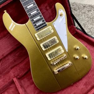 Joe Doe Guitars×Vintage JDV36 Gas Jockey Sparkling Gold Sand(ヴィンテージ ジョードー)【月末SALE！】｜apollon