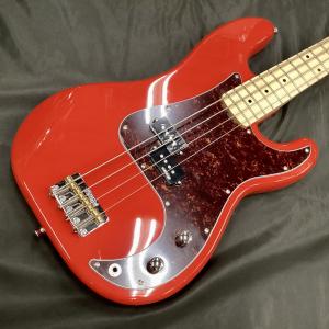 Vintage V4MFR ReIssued Maple Fingerboard Bass Guitar Firenza Red｜apollon