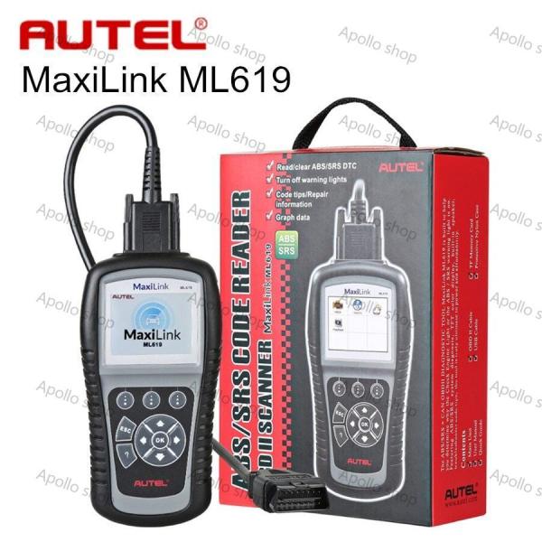 Autel ML619 OBD2 故障診断機 日本語 ABS SRS機能 診断機 自動車 車 スキャ...